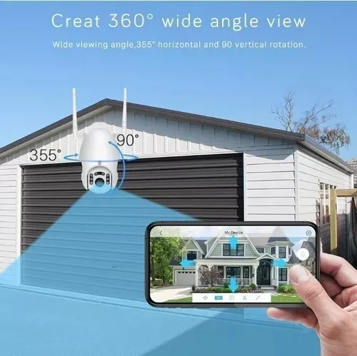 Cámara Ip Con Movimiento, Infrarrojo Impermeable Wifi Hd X2-2