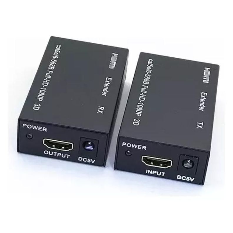 Extensor Video Audio Digital 60mts Hdmi Cable Red Utp Rj45-0