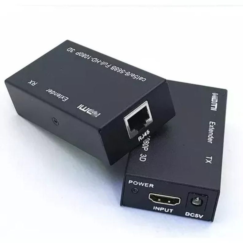Extensor Video Audio Digital 60mts Hdmi Cable Red Utp Rj45-1