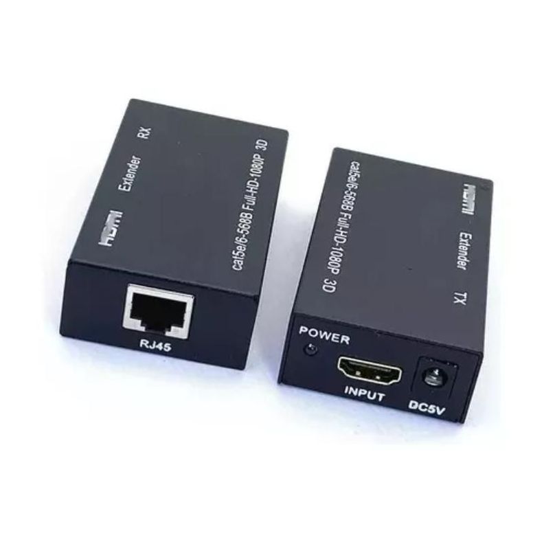Extensor Video Audio Digital 60mts Hdmi Cable Red Utp Rj45-6
