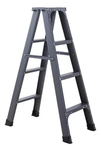 Escalera Plegable Reforzada Metálica 4 Peldaños-3