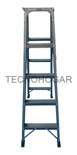 Escalera Plegable Reforzada Metálica 4 Peldaños-4