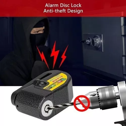 Candado Alarma Moto Bicicleta Scooter Reforzado Antirobo-4