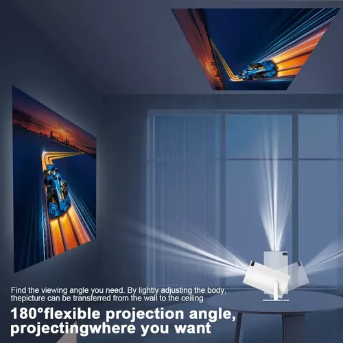 Proyector Ledstar hy300 Portatil HomeCinema 200lm blanco 110V/220V-6