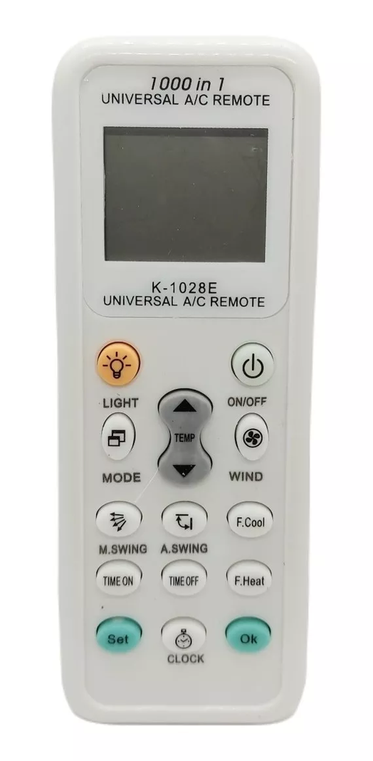 Control Remoto De Aire Acondicionado Universal K 1028e-0