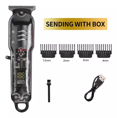 Maquina Afeitadora Cortadora De Pelo Inalámbrica Recargable-2