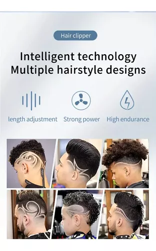 Maquina Afeitadora Cortadora De Pelo Inalámbrica Recargable-3