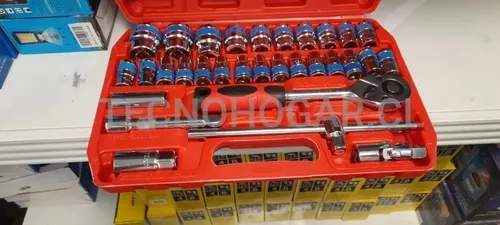 Caja De Dados 32 Piezas De 1/2 Chicharra Grande Herramientas-3