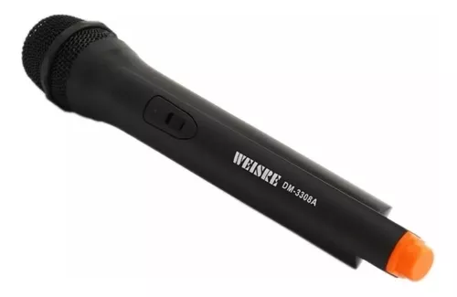 Micrófono Inalámbrico Weisre Dm-3308a Dinámico Negro-0