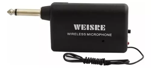Micrófono Inalámbrico Weisre Dm-3308a Dinámico Negro-1