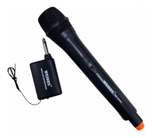 Micrófono Inalámbrico Weisre Dm-3308a Dinámico Negro-2