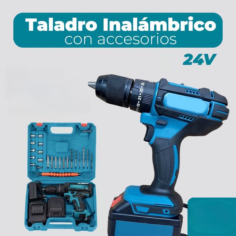 Taladro Atornillador Inalámbrico Con Maletin-4