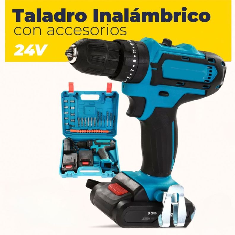 Taladro Atornillador Inalámbrico Con Maletin-5