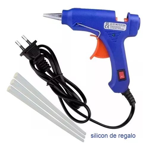 Pistola De Silicon 20w Mas Silicon De Regalo 7mm Base-2