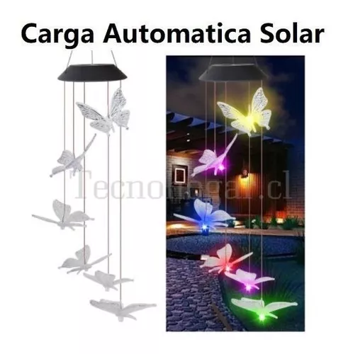 Lampara Terraza Jardín Luz Colgante Led Solar Exterior-3