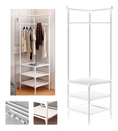 Perchero Esquina Organizador Ropero Baño Armario Dormitorio-5