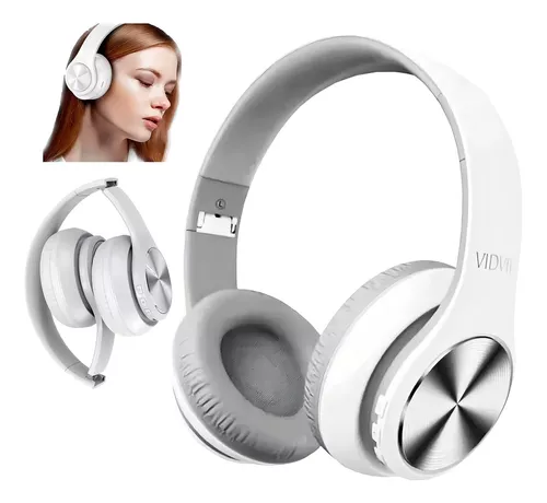 Audífonos Inalambricos Cascos Bt Con Bajo Plegables Portatil Color Negro Luz Negro-1