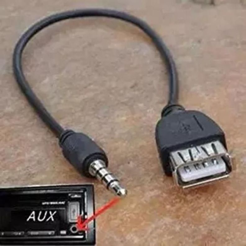 Cable Plug 3.5mm A Usb Hembra Auxiliar Auto Mp3-1
