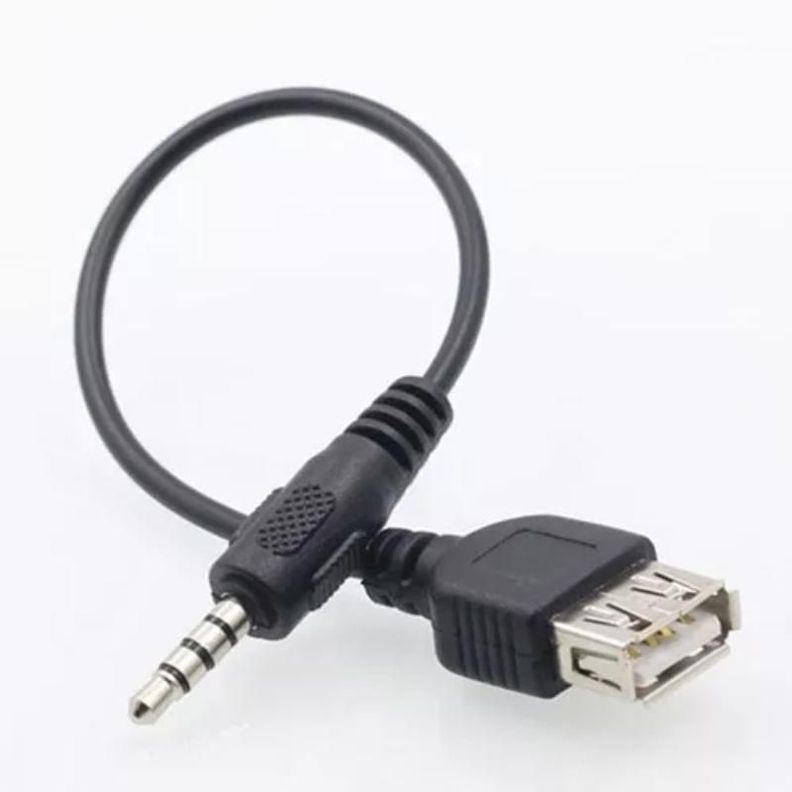 Cable Plug 3.5mm A Usb Hembra Auxiliar Auto Mp3-3