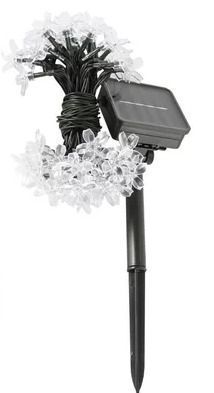 Luces Led Flores Solar Lineal Guirnalda Navidad Eventos-0