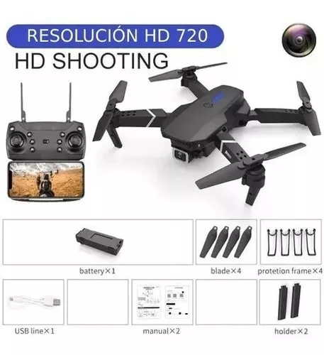 Dron Fotografía Aérea Control Remoto Portátil Hd-6