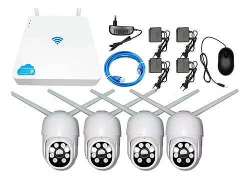 Kit Dvr 4 Cámaras Seguridad Inalámbricas Wifi-0