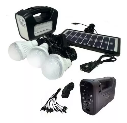 Kit Solar Emergencia Camping Usb Ampolletas 36hrs Envio Grat-0