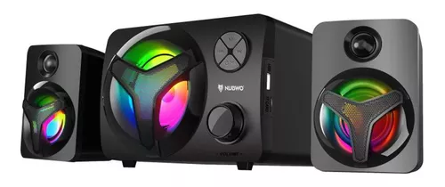 Parlantes 2.1 Aux Pc Con Bajo Portátiles Multimedia Bocinas-2