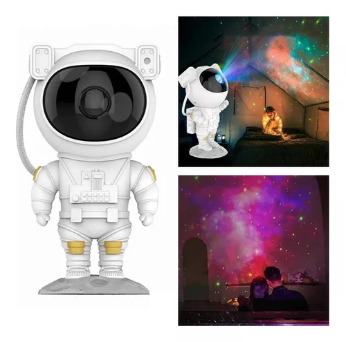 Proyector Lámpara Luz Led Galaxia Astronauta Ho442 Color de la estructura Blanco-5