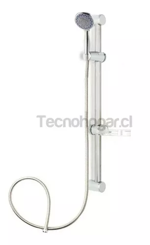 Ducha Flexible Con Barra Y Jabonera Regulable Pernos-3