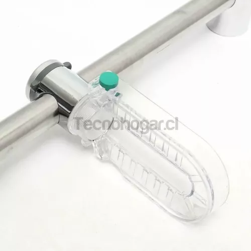 Ducha Flexible Con Barra Y Jabonera Regulable Pernos-5