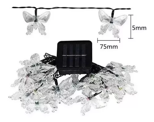 Guirnalda Solar Mariposa Led Boda 5 Mts Exterior E Interior-2