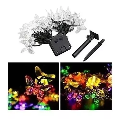 Guirnalda Solar Mariposa Led Boda 5 Mts Exterior E Interior-4