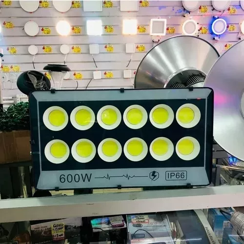 Foco Led De Lupa Reflector 600w Exterior Estadio Impermeable Color de la carcasa Negro-2