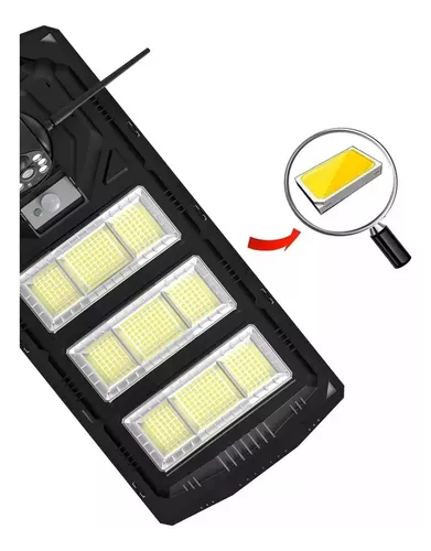 Foco Solar Led Exterior Poste Y Sensor 300w Con Camara Wifi-1