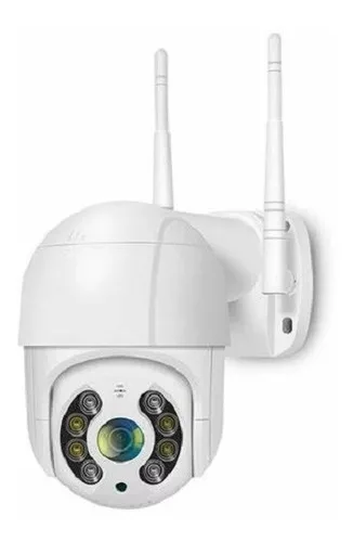 Cámara Ip Con Movimiento Infrarrojo Impermeable Wifi Color Blanco-0