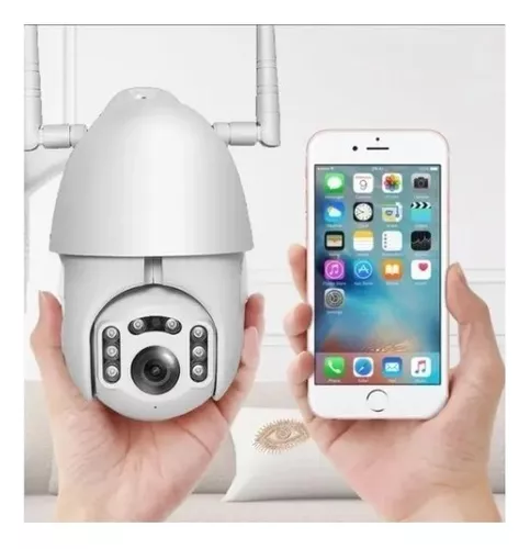 Cámara Ip Con Movimiento Infrarrojo Impermeable Wifi Color Blanco-4