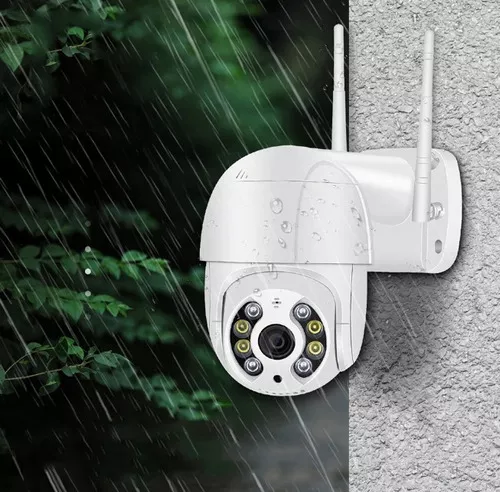 Cámara Ip Con Movimiento Infrarrojo Impermeable Wifi Color Blanco-7