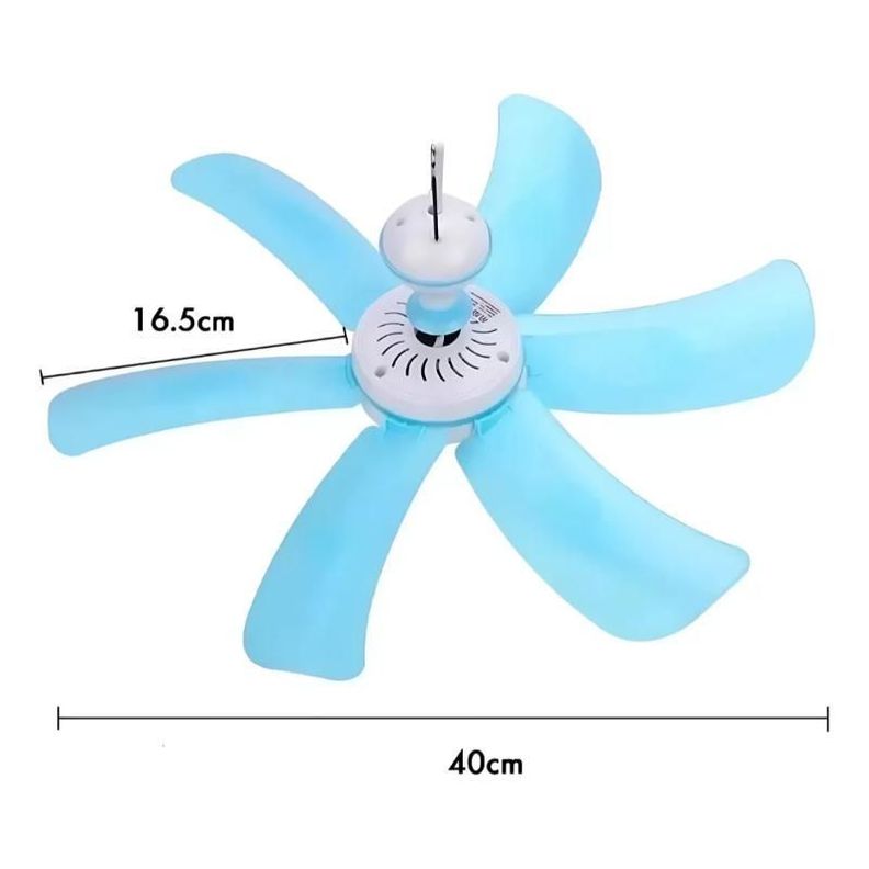 Ventilador 5 Aspas Colgante Con Enchufe A La Corriente-1