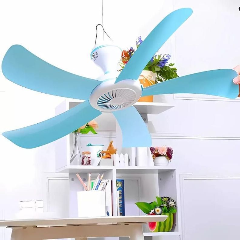 Ventilador 5 Aspas Colgante Con Enchufe A La Corriente-3