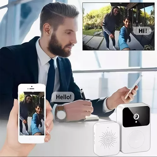Timbre Portero Inalámbrico Cámara Wifi Seguridad Video-5