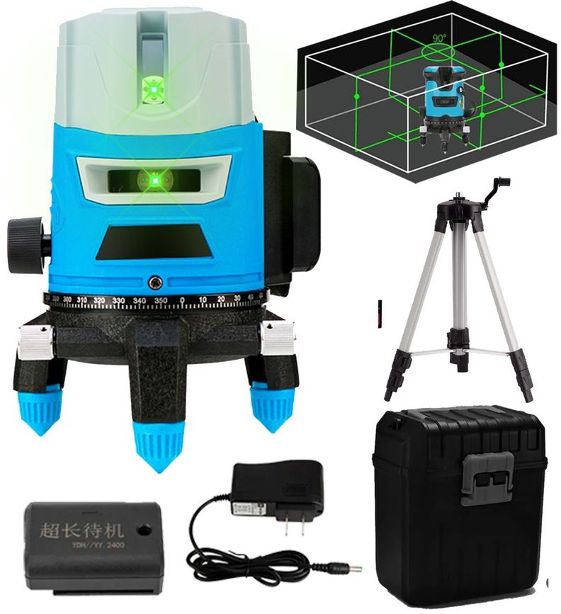Nivel Laser Con Tripode Maletin Autonivelador 5 Líneas 360-2