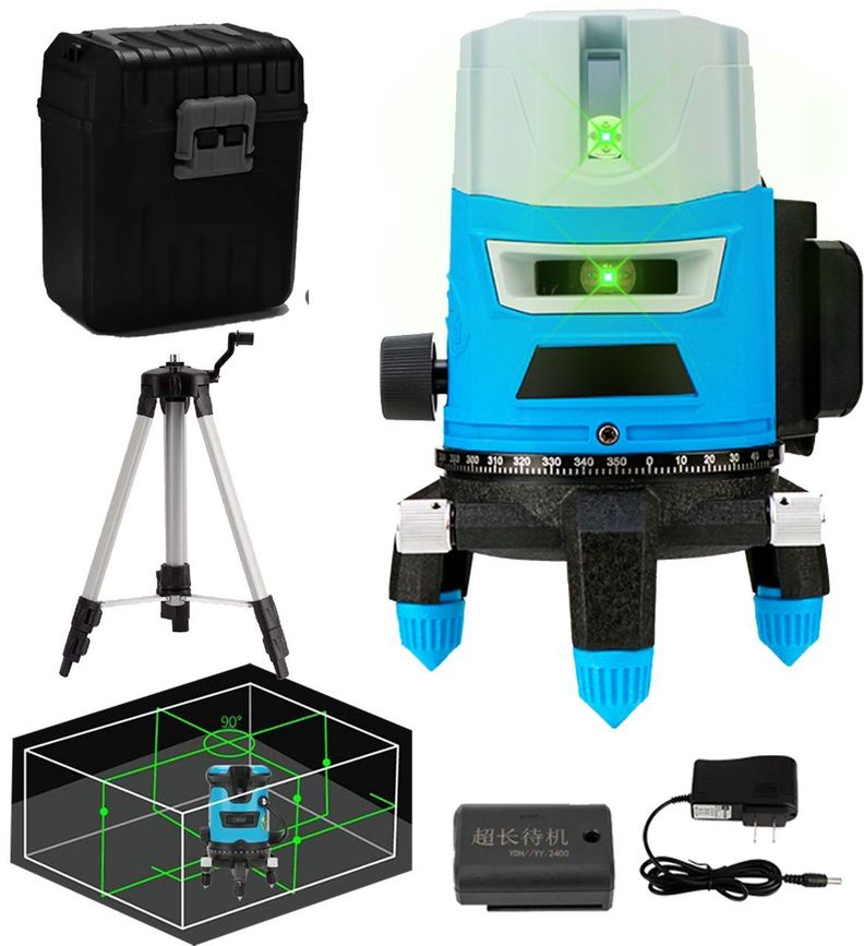 Nivel Laser Con Tripode Maletin Autonivelador 5 Líneas 360-4
