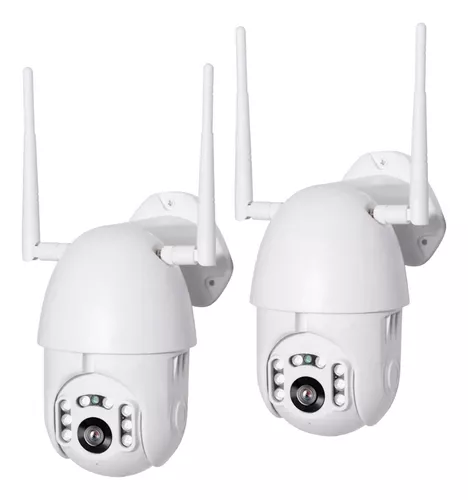 Kit de cámara IP Wifi giratoria con domo impermeable HD de 2 MP-0