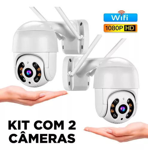 Kit de cámara IP Wifi giratoria con domo impermeable HD de 2 MP-2