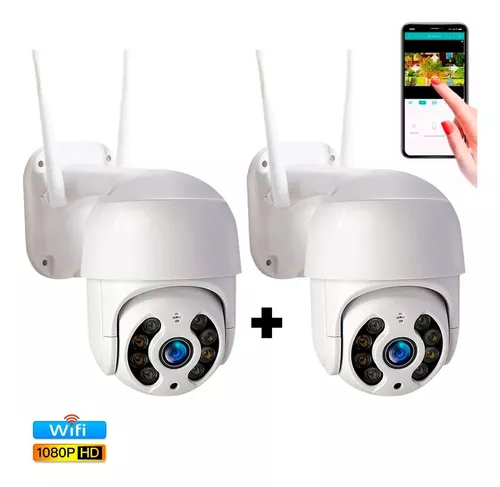 Kit de cámara IP Wifi giratoria con domo impermeable HD de 2 MP-4