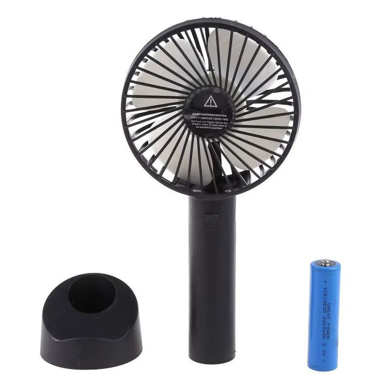 Ventilador Pórtatil Recargable C/ Bateria 1000mah Blanco-4