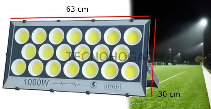 Foco Led De Lupa Reflector 1000 exterior Estadio Impermeable-3
