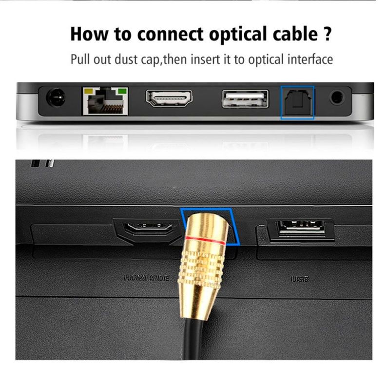 Cable Óptico Digital Tv Audio De 1.5m Alta Calidad De Sonido-5