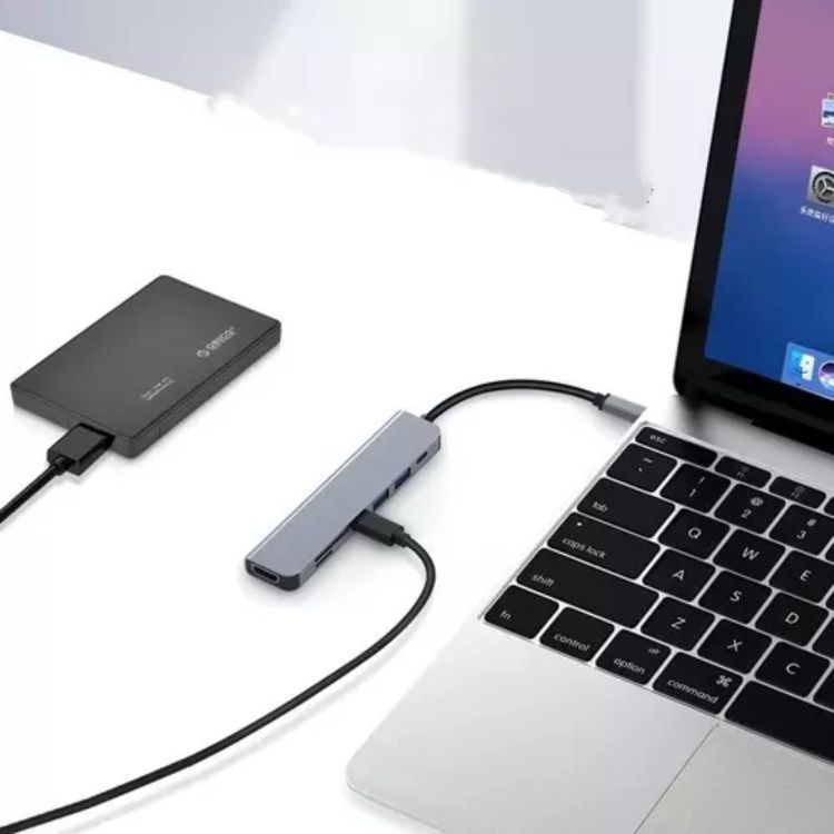Hub Adaptador Tipo C Compatible Con Apple, Windows, Android-4